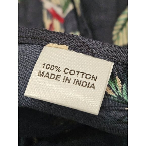 Just Darving Jungly Kaftan Dress Navy Exotic Animal Print & Palm Leaves One Size - Picture 10 of 15